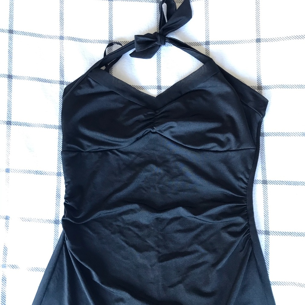 Black Halter Cocktail Dress